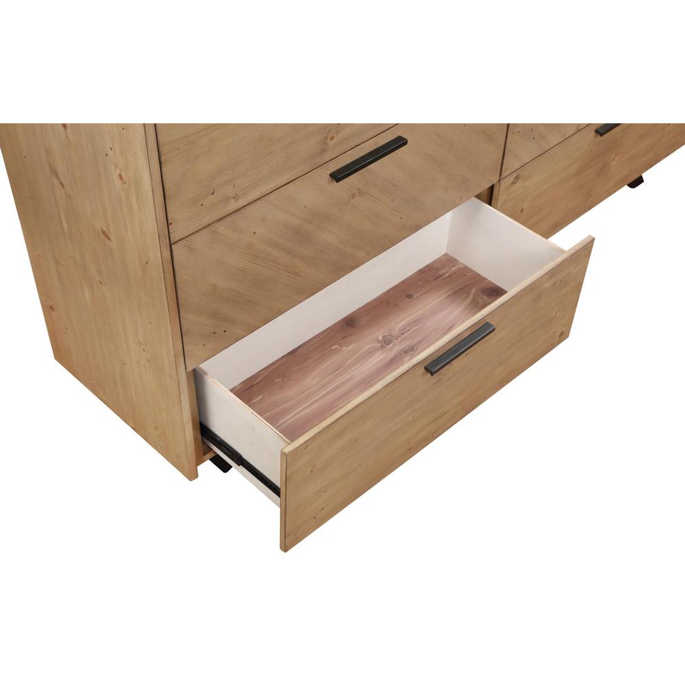 Taylor 7-drawer Rectangular Dresser Light Honey Brown. Picture 9