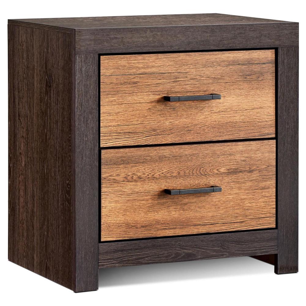 Dewcrest 2-drawer Nightstand Caramel and Licorice. Picture 2