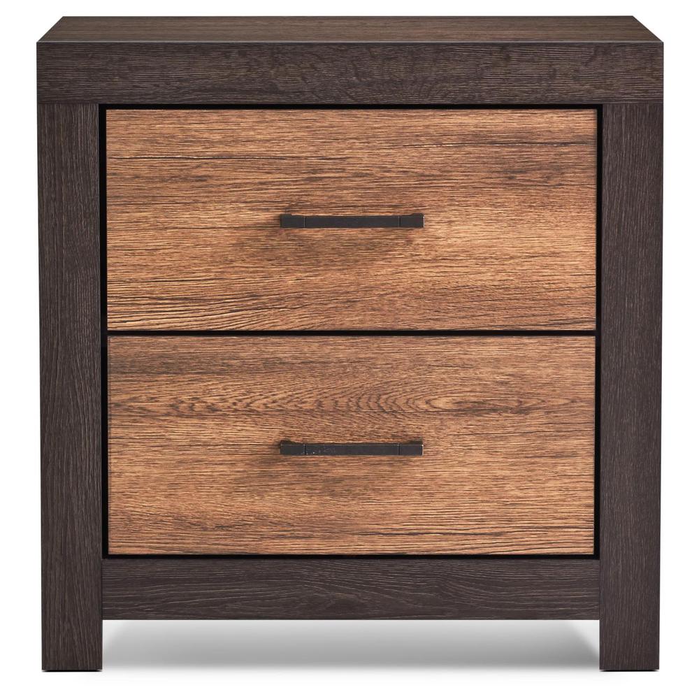 Dewcrest 2-drawer Nightstand Caramel and Licorice. Picture 3