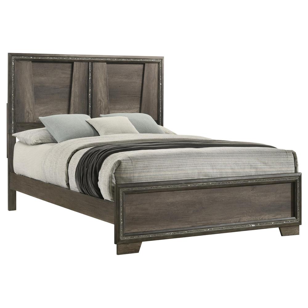 Janine Eastern King Panel Bed Grey. Picture 6
