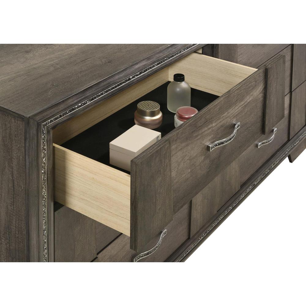 Janine 6-drawer Dresser Grey. Picture 8