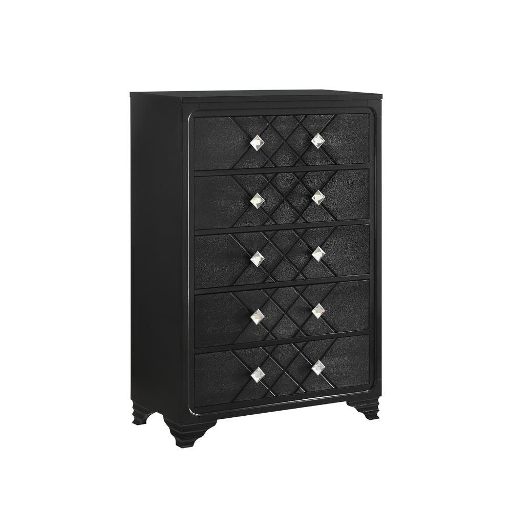 Penelope 5-drawer Chest Black. Picture 1