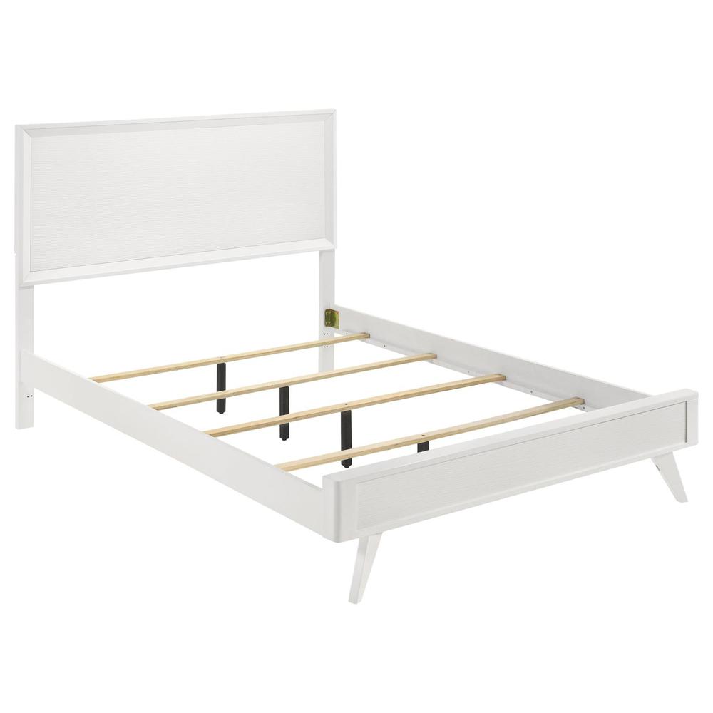 Janelle Queen Panel Bed White. Picture 7
