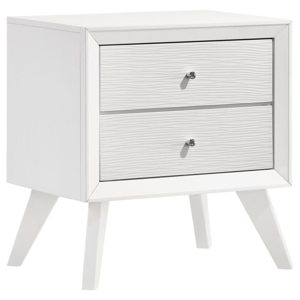 Janelle 2-drawer Nightstand White. Picture 13