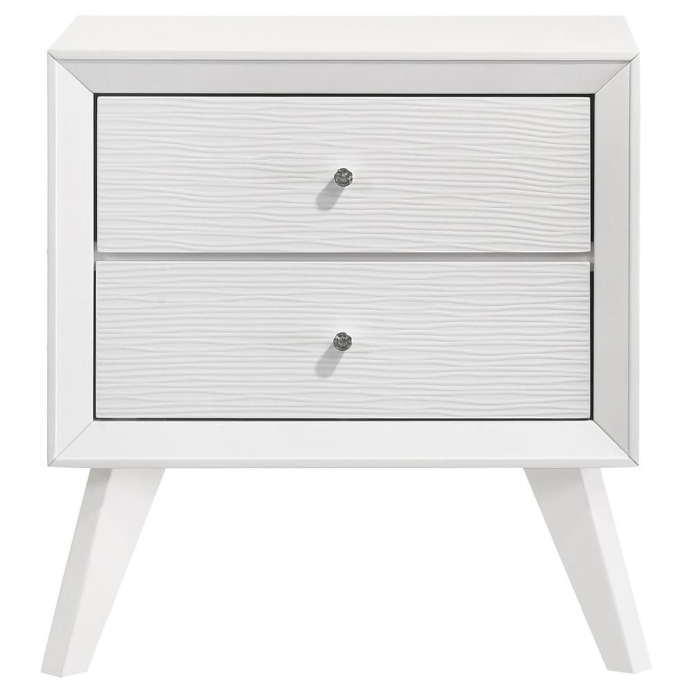 Janelle 2-drawer Nightstand White. Picture 1