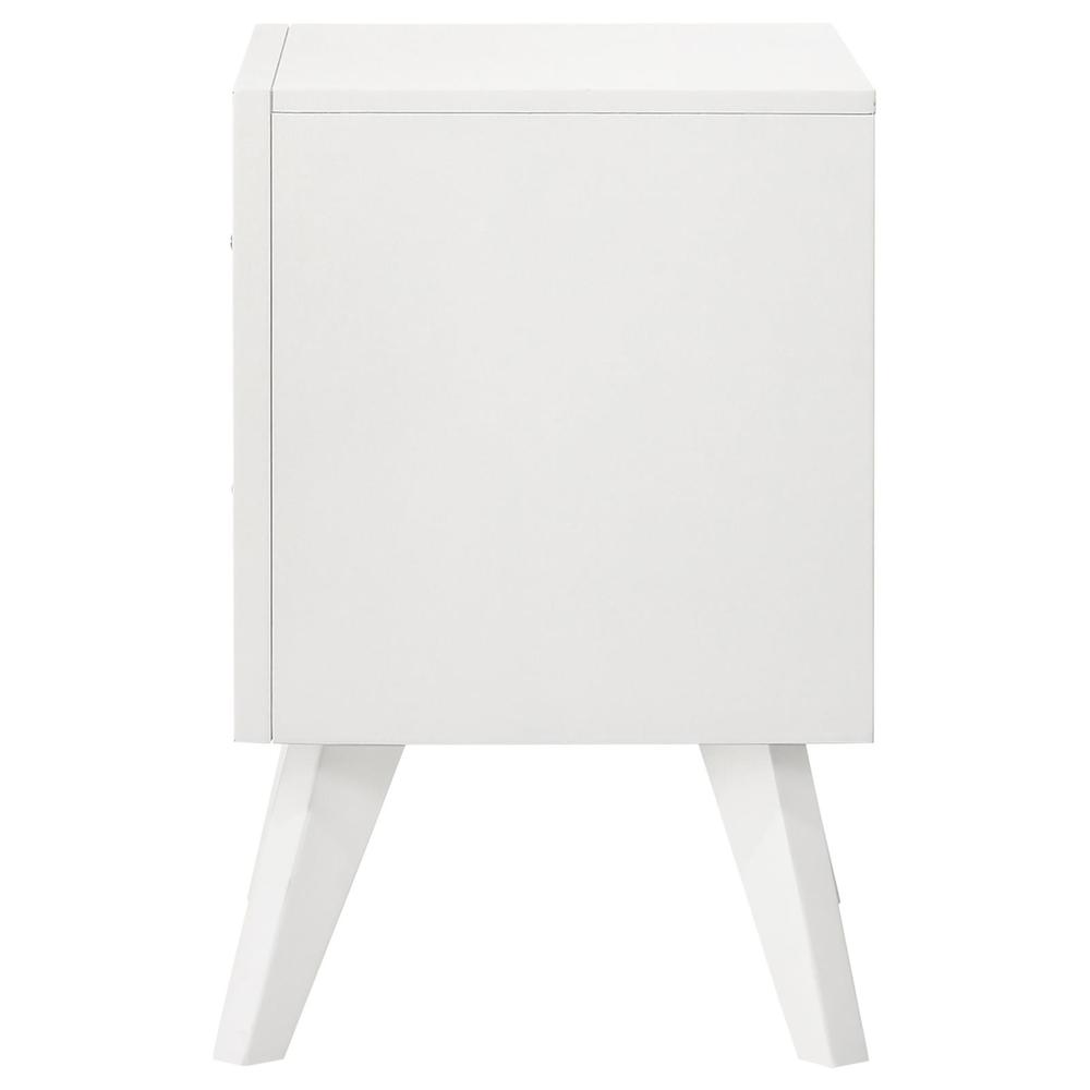 Janelle 2-drawer Nightstand White. Picture 3