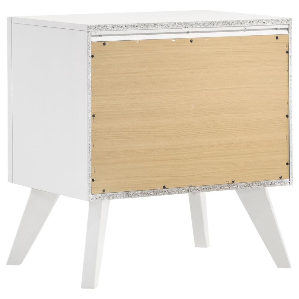 Janelle 2-drawer Nightstand White. Picture 4