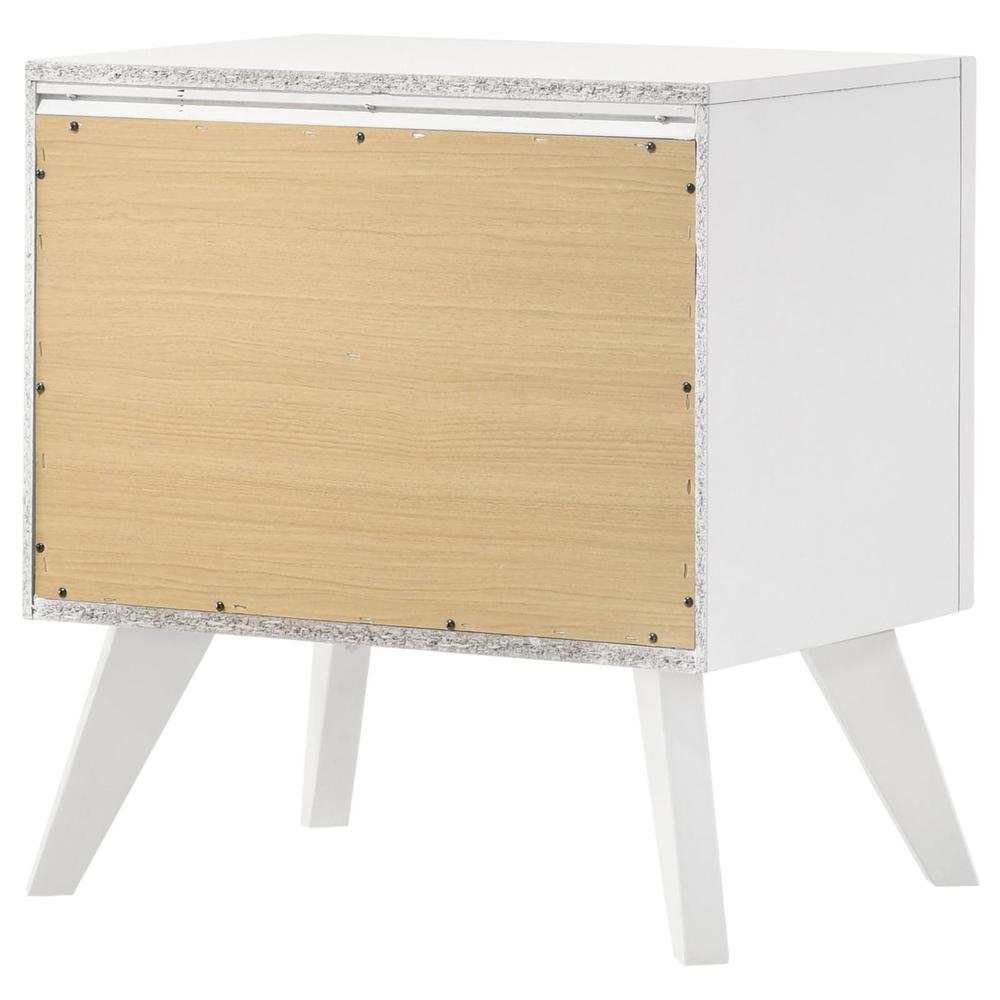 Janelle 2-drawer Nightstand White. Picture 6
