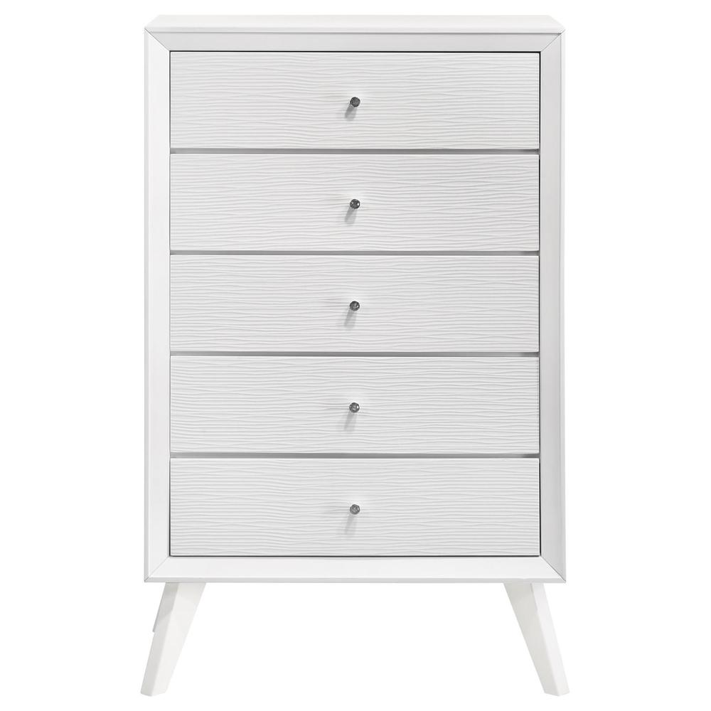 Janelle 5-drawer Chest White. Picture 1