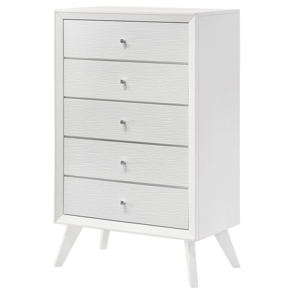 Janelle 5-drawer Chest White. Picture 2