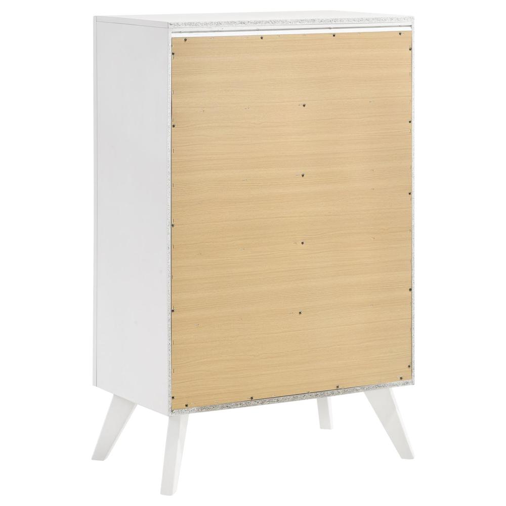 Janelle 5-drawer Chest White. Picture 4