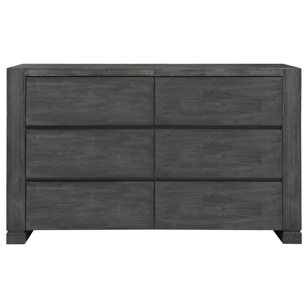 Lorenzo 6-drawer Dresser Dark Grey. Picture 3