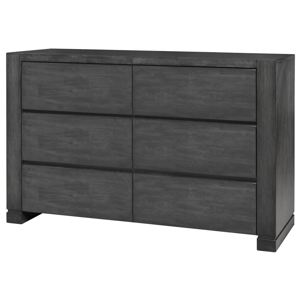Lorenzo 6-drawer Dresser Dark Grey. Picture 4
