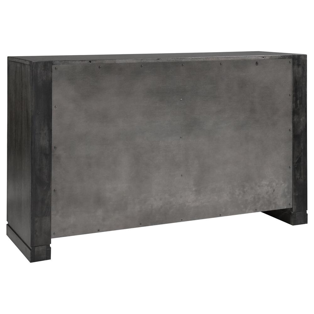 Lorenzo 6-drawer Dresser Dark Grey. Picture 6
