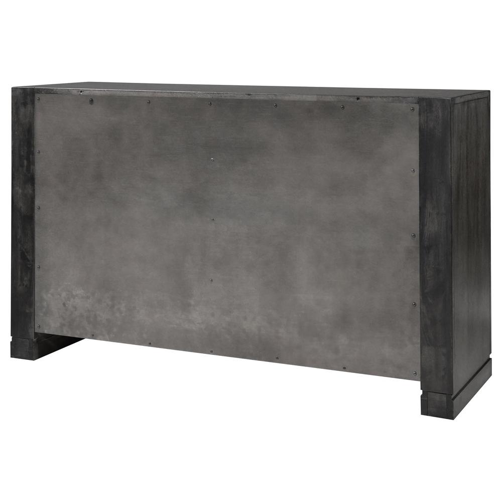 Lorenzo 6-drawer Dresser Dark Grey. Picture 8