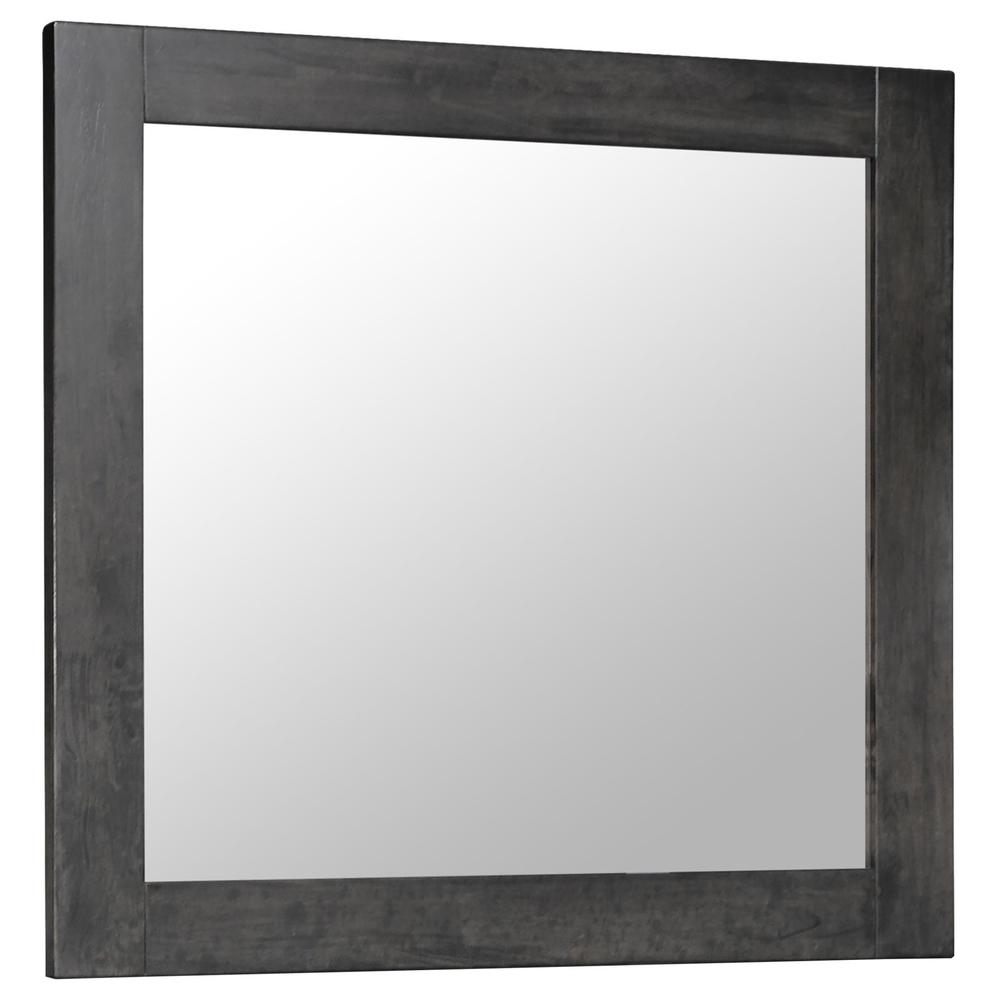 Lorenzo Rectangular Dresser Mirror Dark Grey. Picture 2