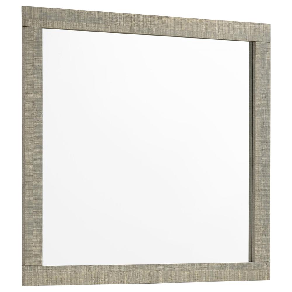 Channing Mirror Rough Sawn Grey Oak. Picture 2