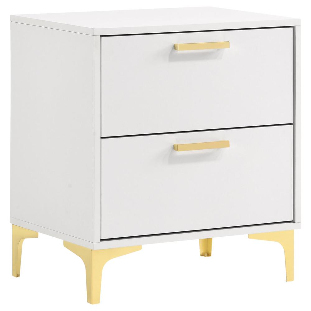Kendall 2-drawer Nightstand White. Picture 2