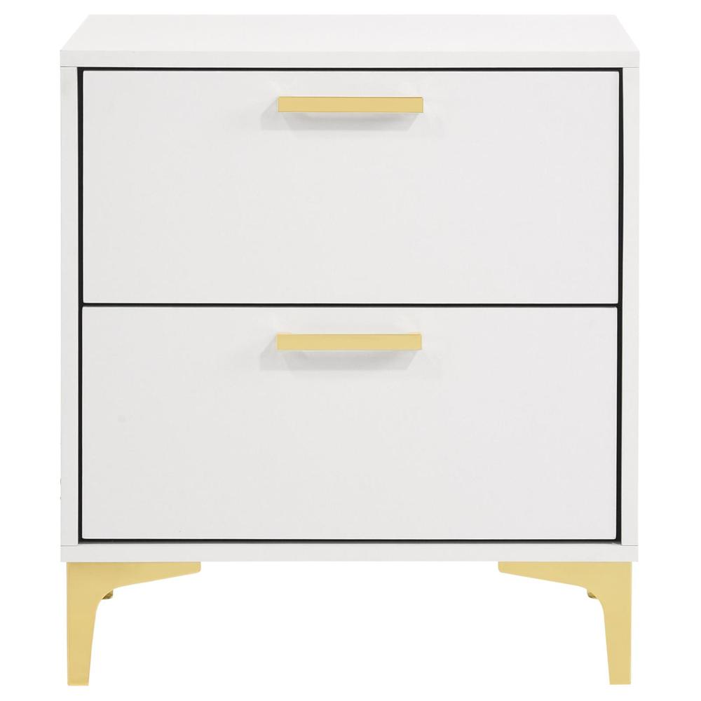 Kendall 2-drawer Nightstand White. Picture 3