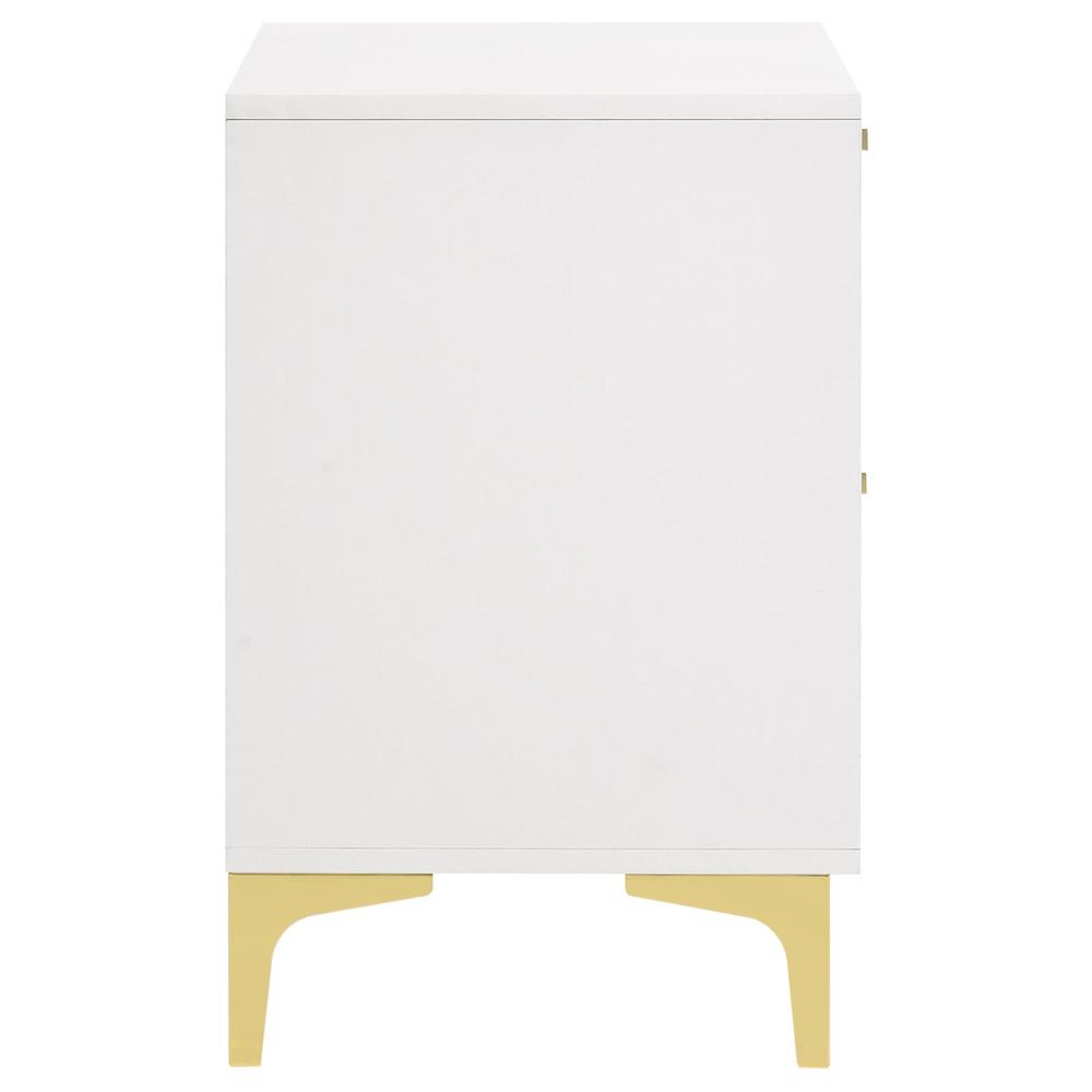 Kendall 2-drawer Nightstand White. Picture 6
