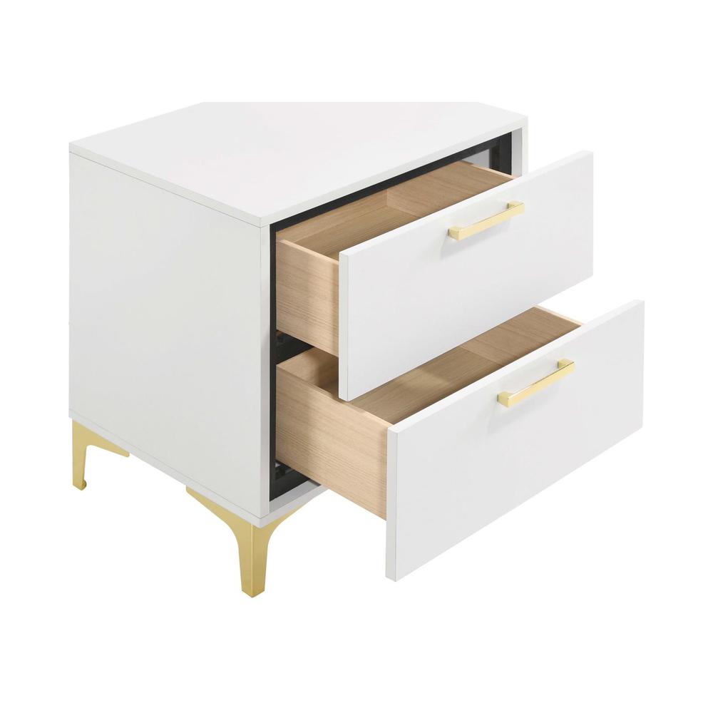 Kendall 2-drawer Nightstand White. Picture 7