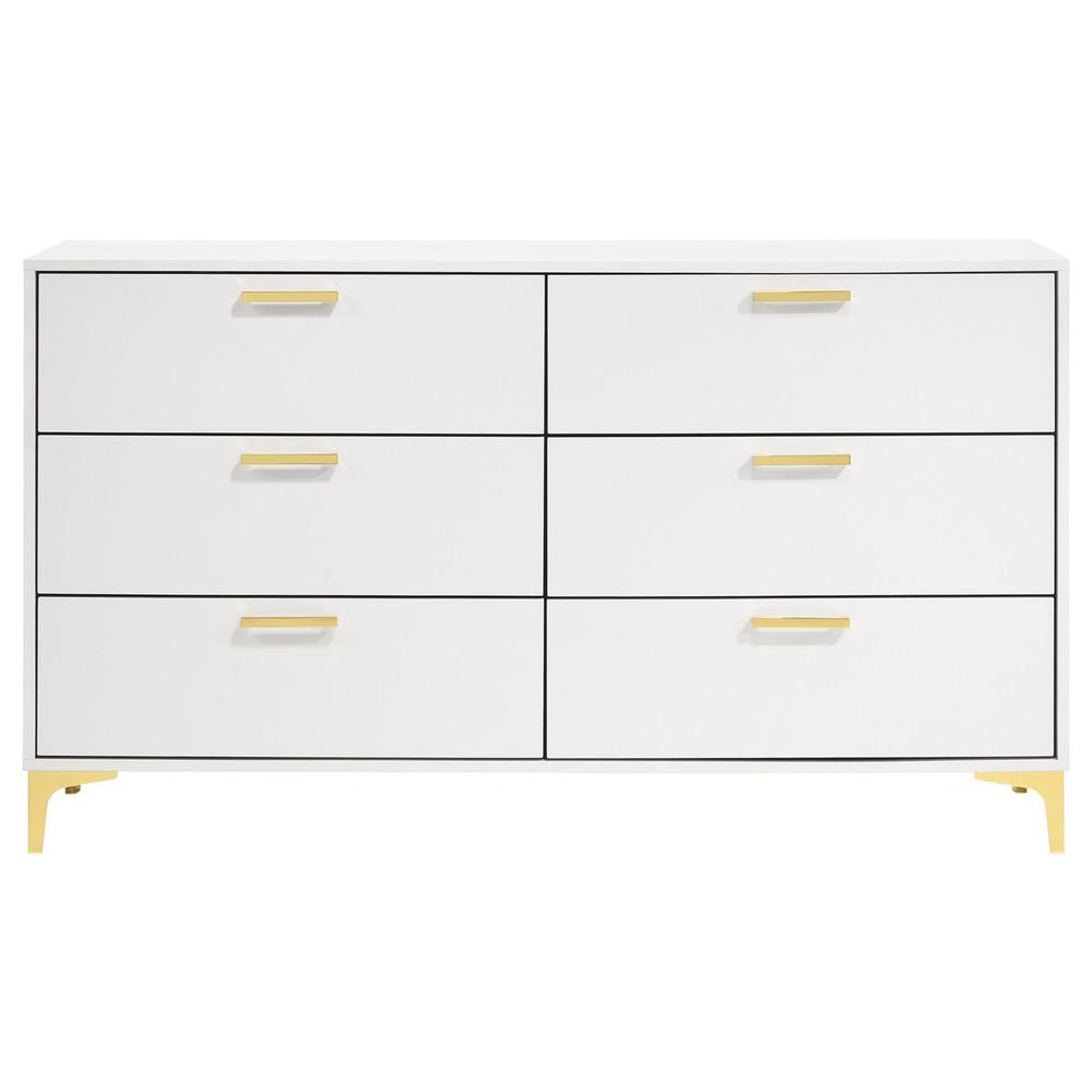 Kendall 6-drawer Dresser White. Picture 3