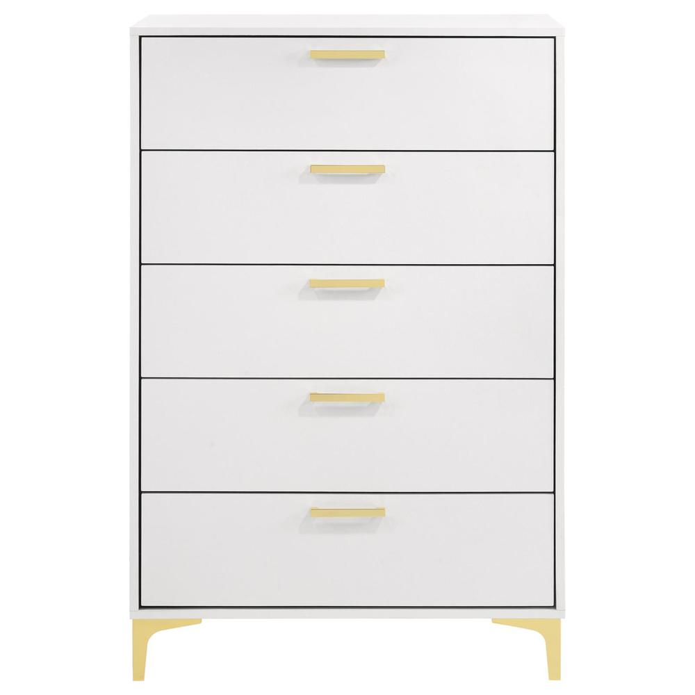 Kendall 5-drawer Chest White. Picture 3