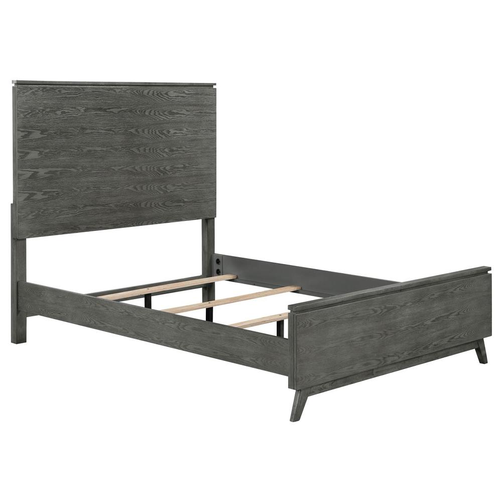 Nathan High Headboard Eastern King Panel Bed Grey. Picture 7