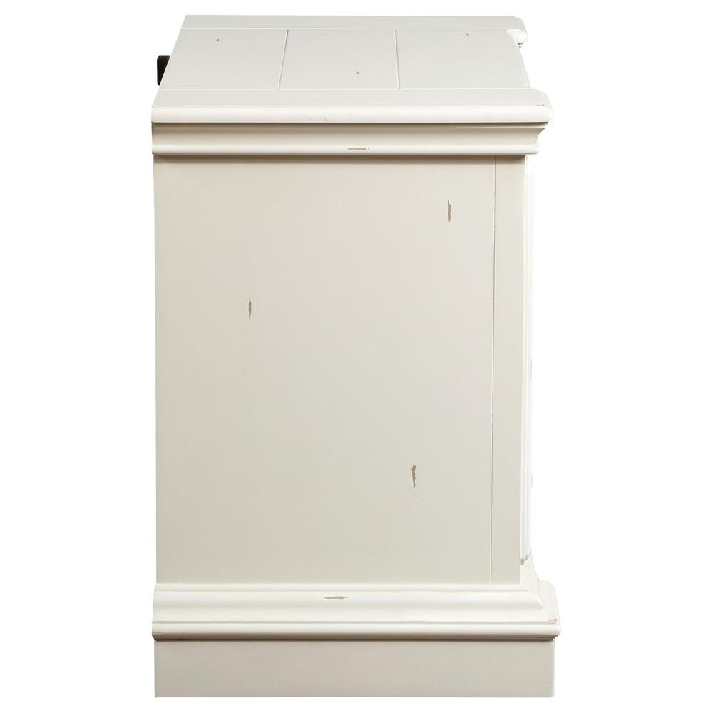 Evelyn 2-drawer Nightstand with USB Ports Antique White. Picture 7