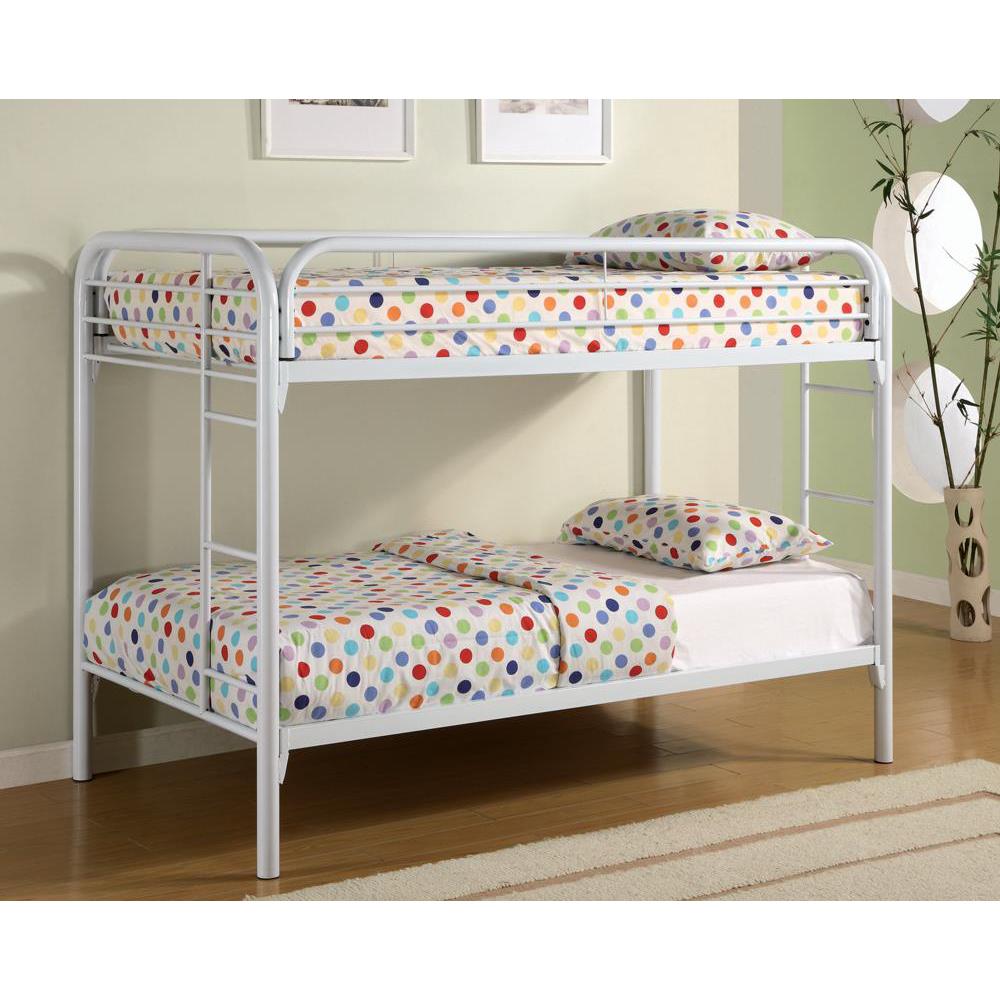 Morgan Twin Over Twin Bunk Bed White. Picture 2