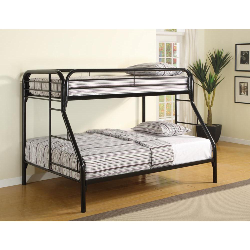 Morgan Twin Over Full Bunk Bed Black. Picture 2
