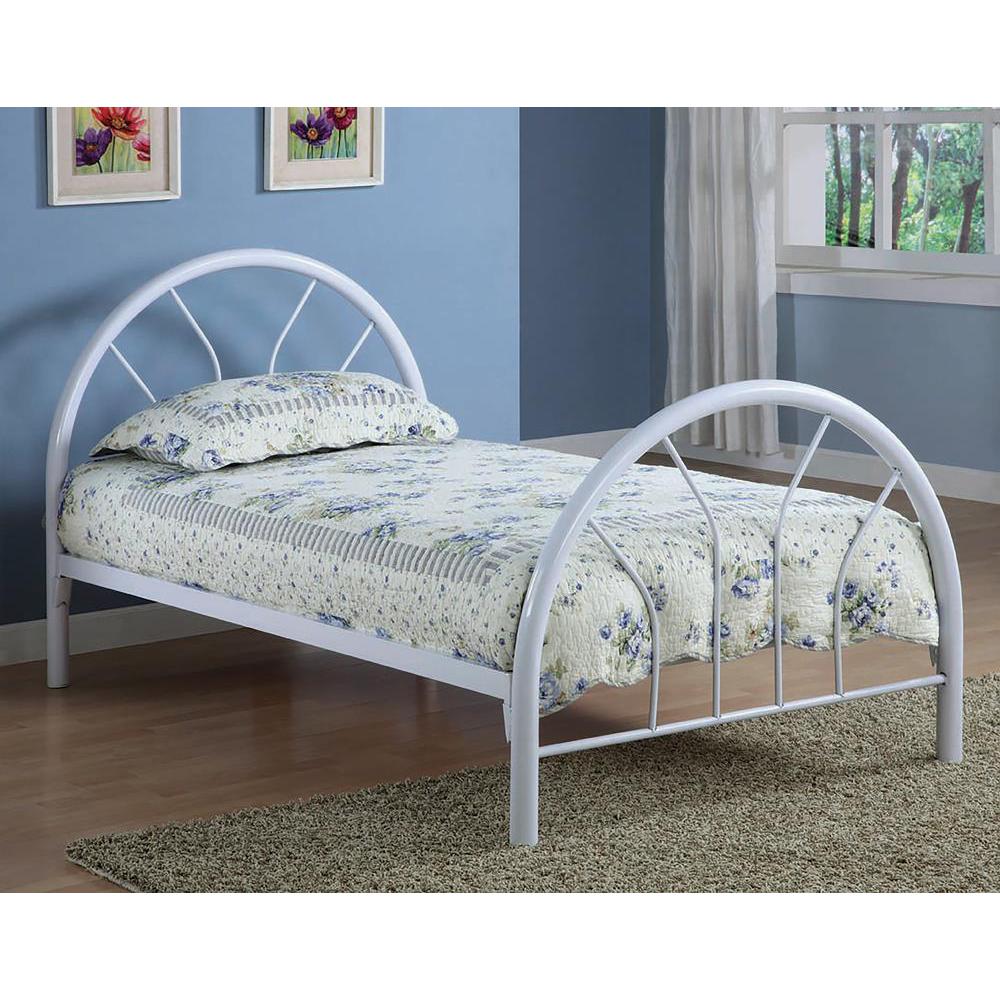 Marjorie Twin Platform Bed White. Picture 1