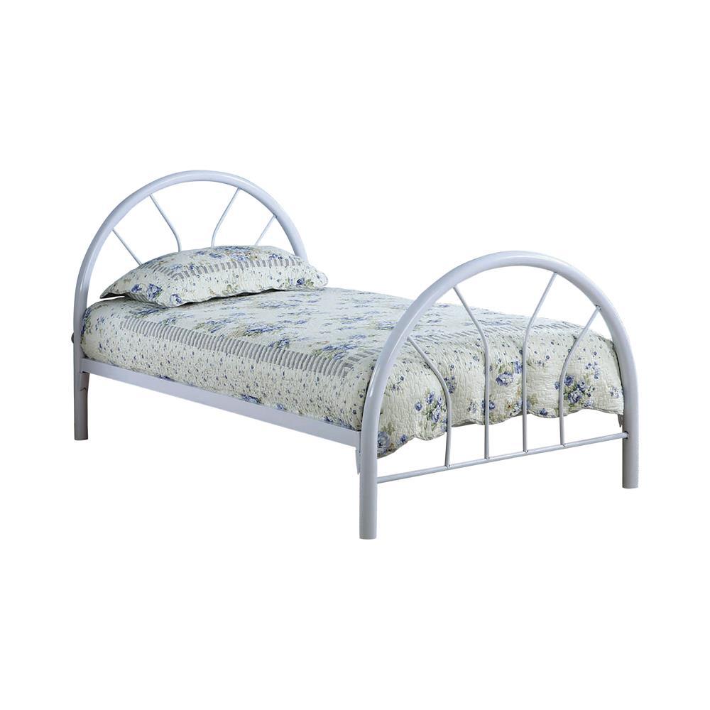 Marjorie Twin Platform Bed White. Picture 2
