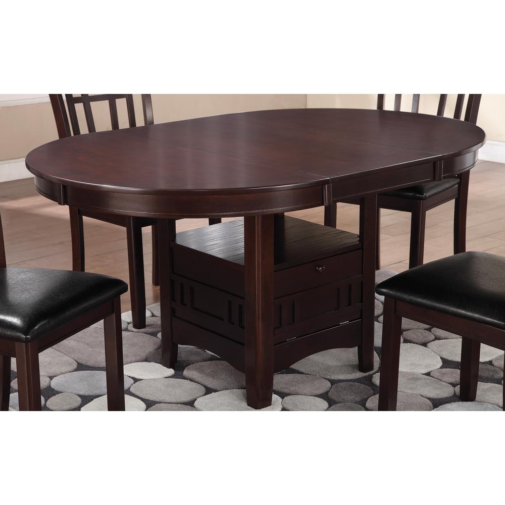 Lavon Dining Table with Storage Espresso. Picture 1