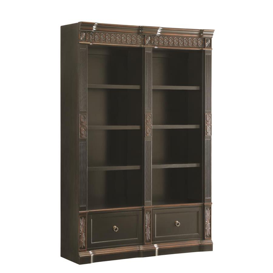 Espresso Bookcase With Doors House Elements Design   292 2 3x900 