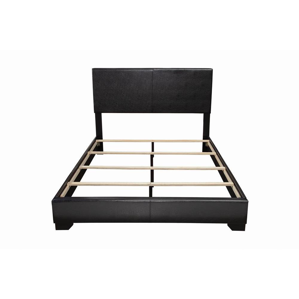 Conner Full Upholstered Panel Bed Black. Picture 6