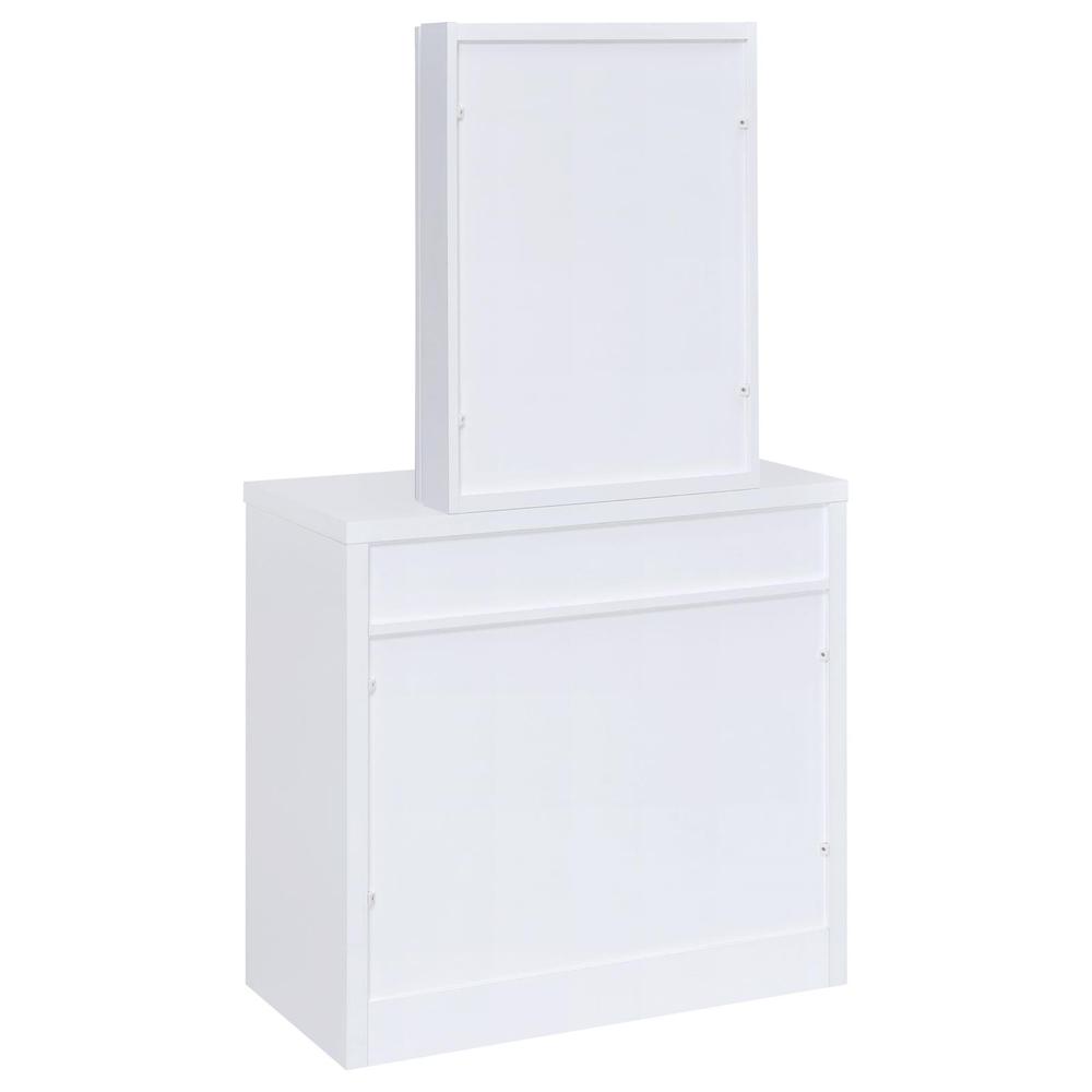 Harvey 2-piece Vanity Set with Lift-Top Stool White. Picture 5