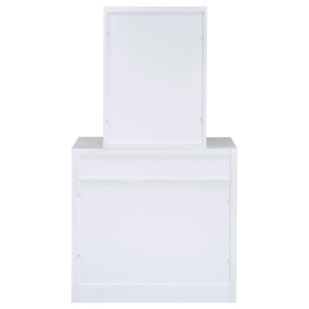 Harvey 2-piece Vanity Set with Lift-Top Stool White. Picture 6