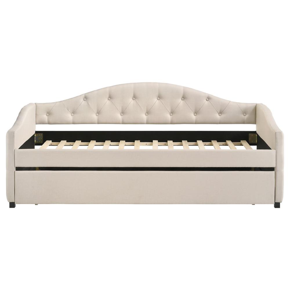 Sadie Upholstered Twin Daybed with Trundle. Picture 4
