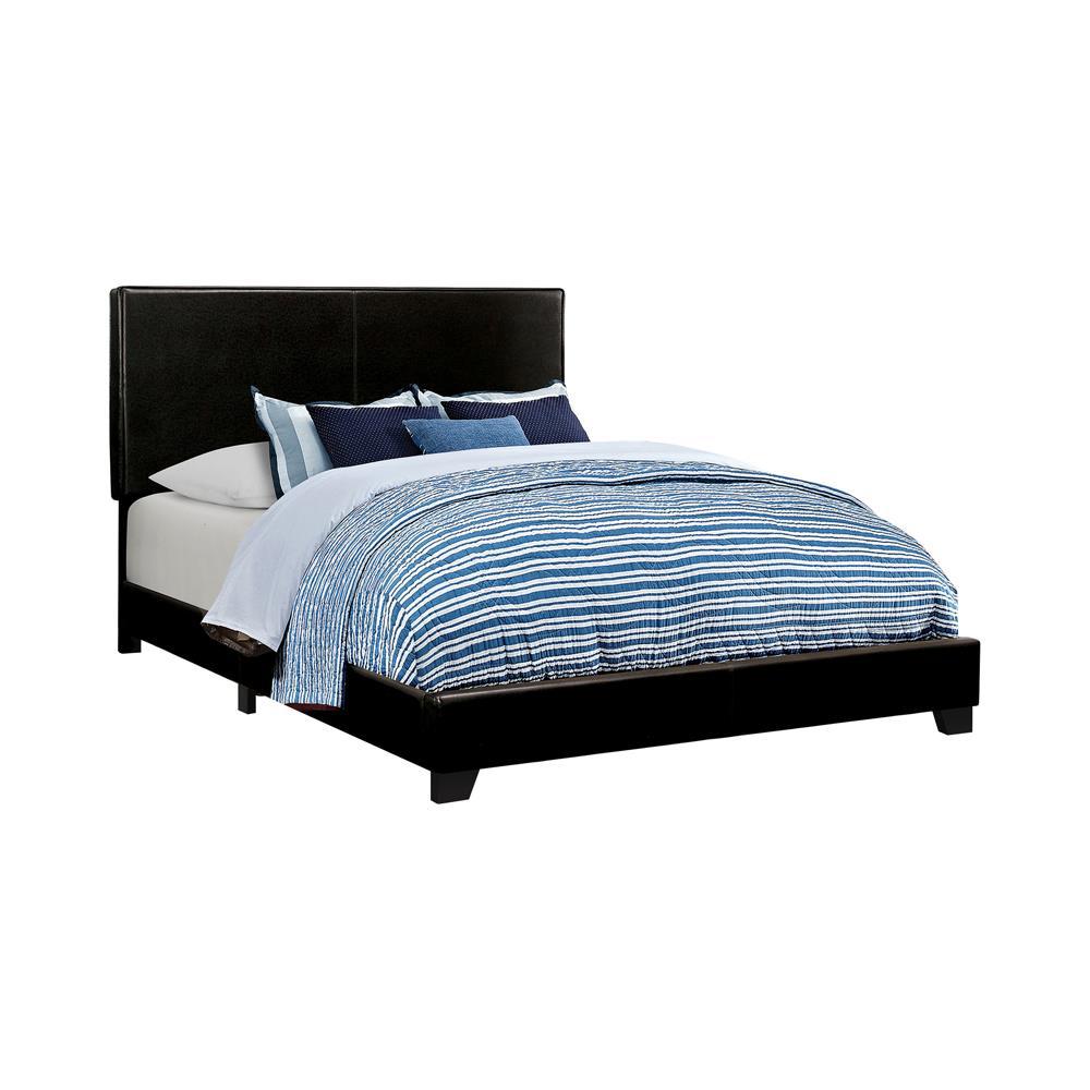 Dorian Upholstered Full Bed Black. Picture 2