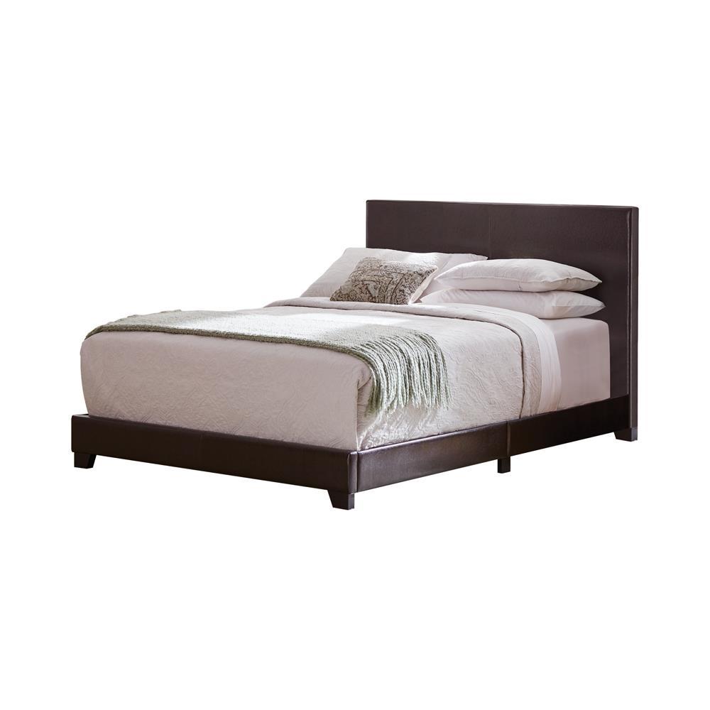Dorian Upholstered California King Bed Brown. Picture 1