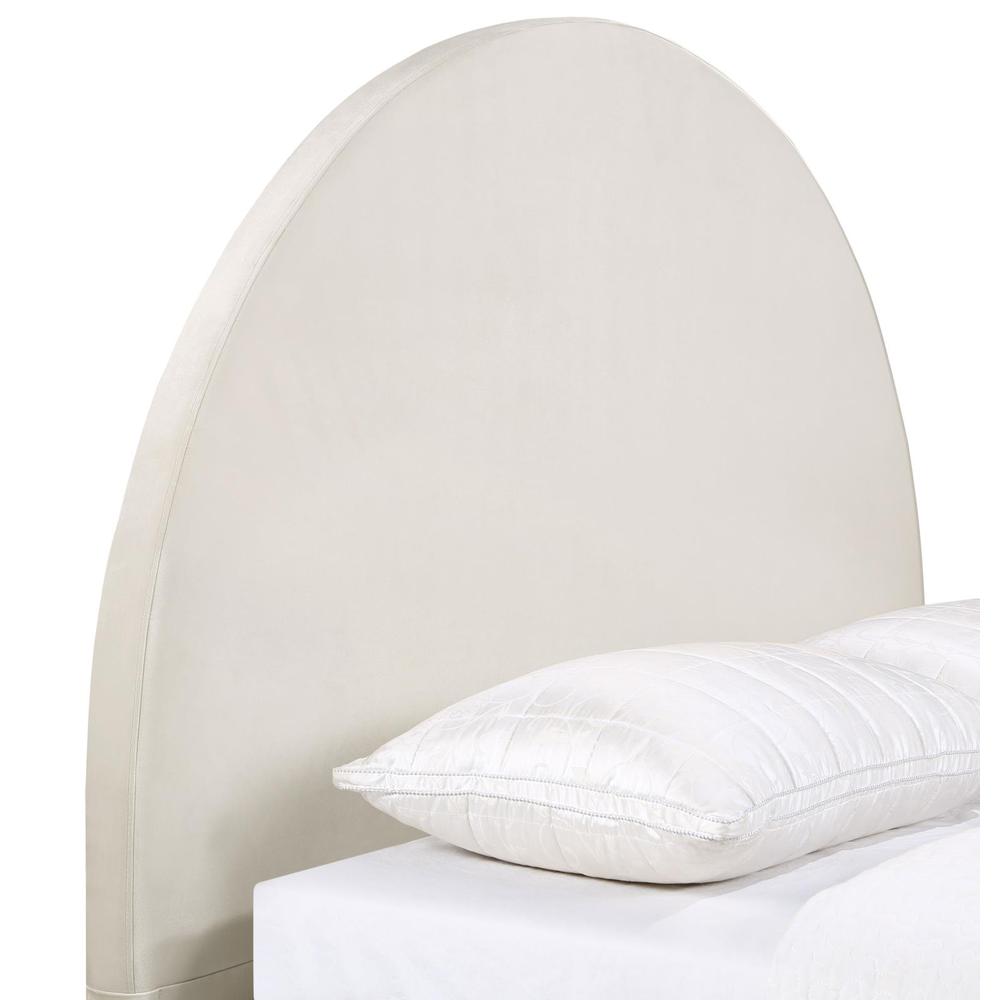June Upholstered Arched Queen/Full Headboard Ivory. Picture 5