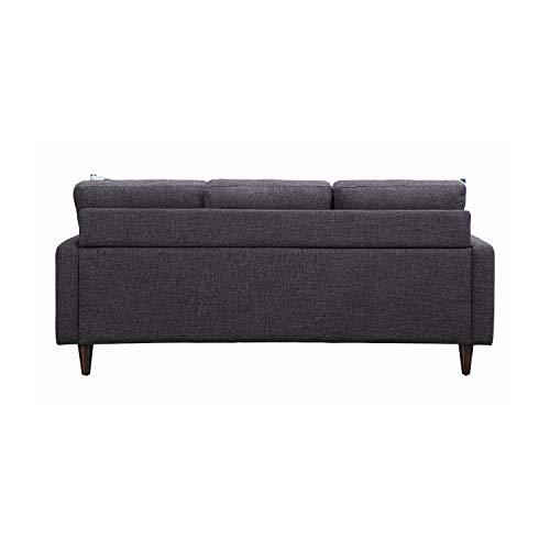 Watsonville Tufted Back Sofa Grey. Picture 4