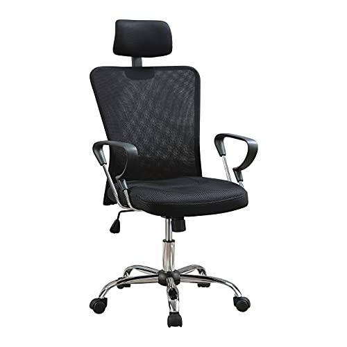 Stark Mesh Back Office Chair Black and Chrome. Picture 2