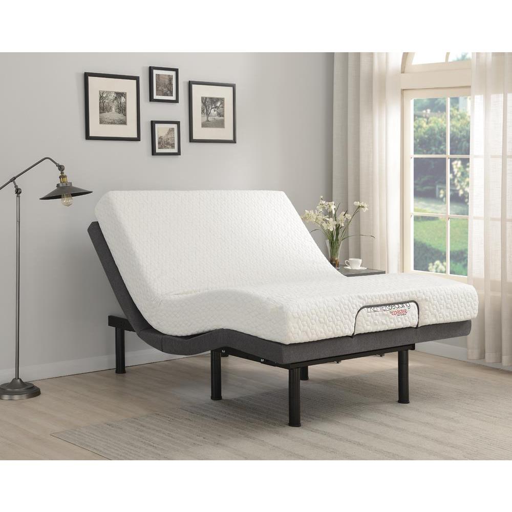 Clara Twin XL Adjustable Bed Base Grey and Black. Picture 10