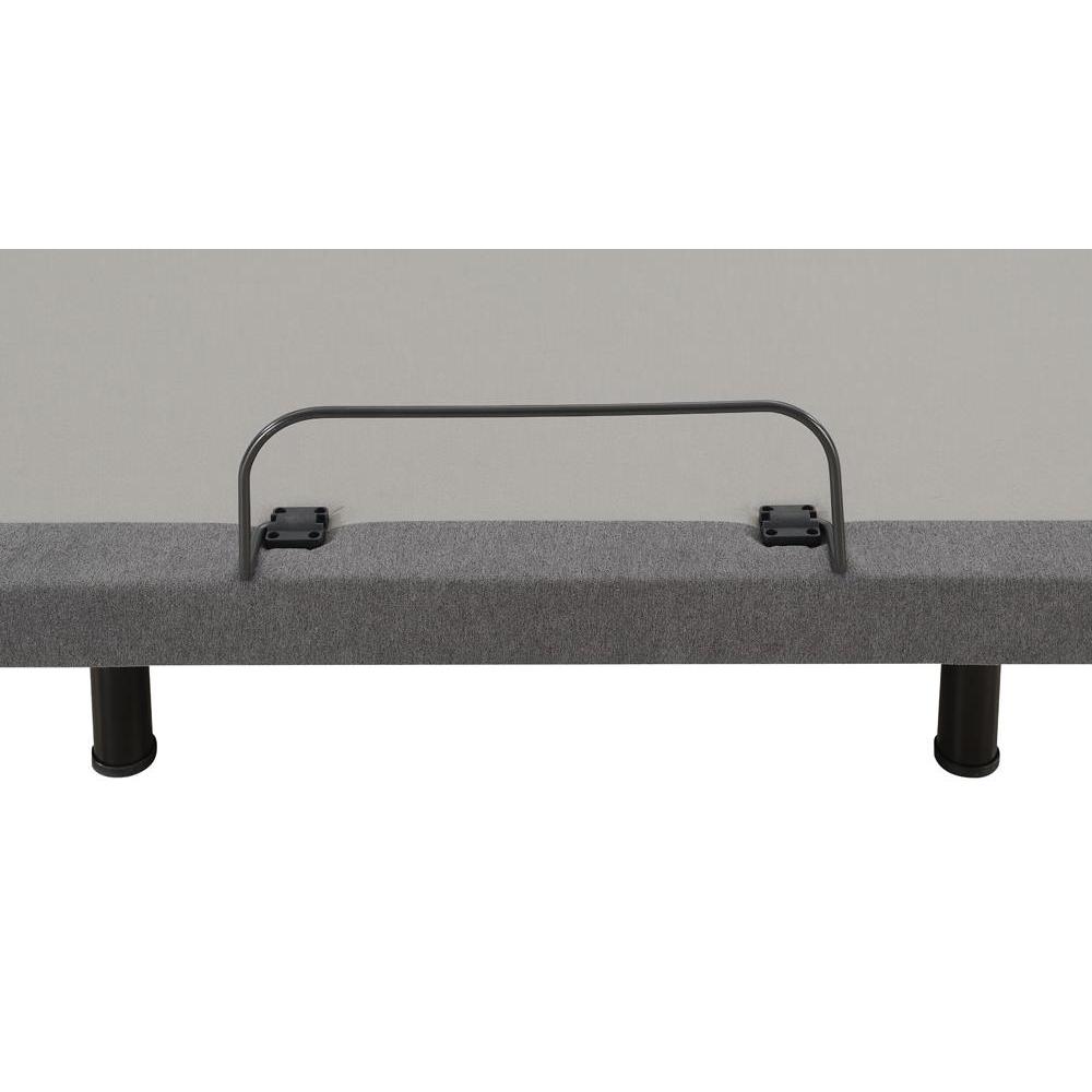 Negan Full Adjustable Bed Base Grey and Black. Picture 3
