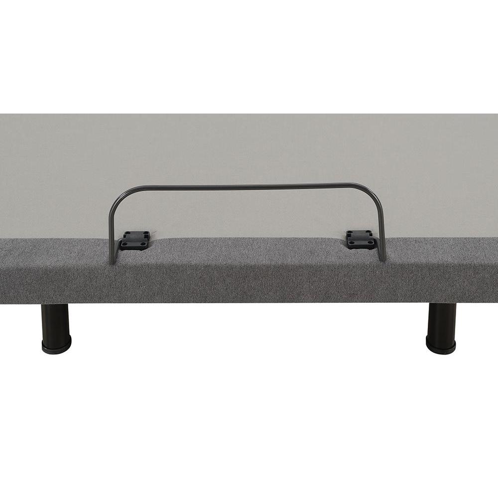 Negan Twin XL Adjustable Bed Base Grey and Black. Picture 3