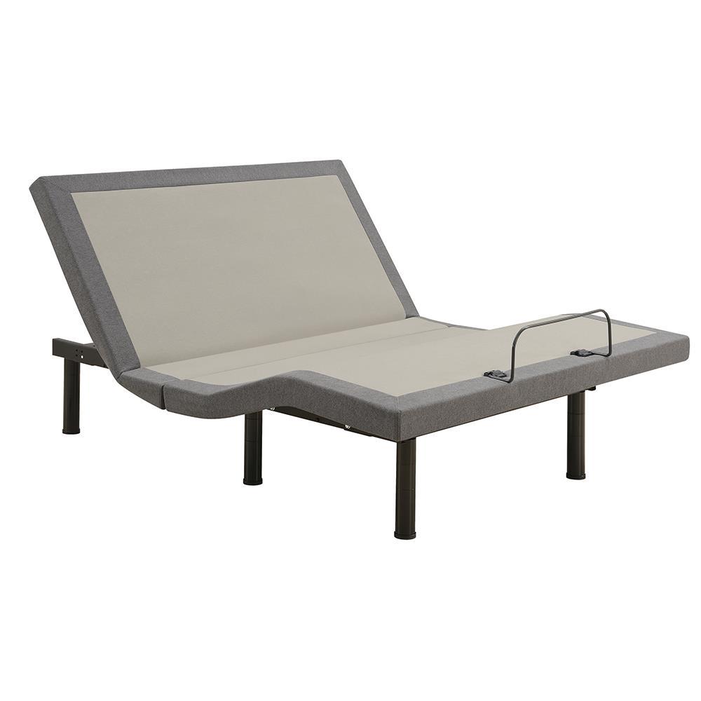Negan Twin XL Adjustable Bed Base Grey and Black. Picture 10