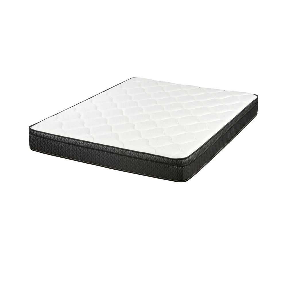 Evie 9.25" Full Mattress White and Black. Picture 1