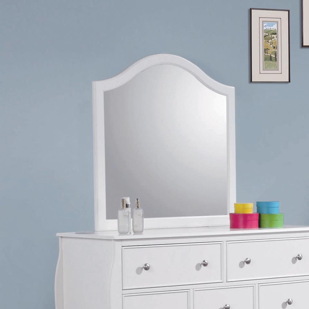 Dominique Dresser Mirror White. Picture 2